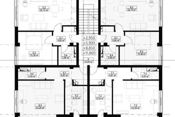 1-к квартира, 43,2 м², 4/5 эт.